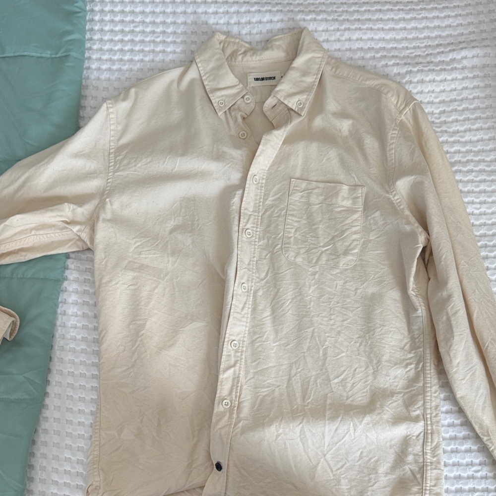 Taylor Stitch The Jack in sand Oxford Button-Up Shirt